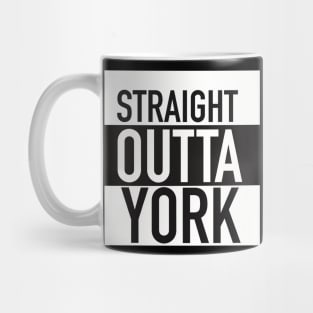 STRAIGHT OUTTA YORK Mugs Coffee Mugs T-Shirts Stickers Mug